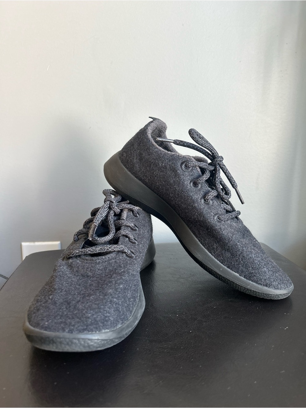 Allbirds Casual Merino Wool Upper Lace-Up Sneakers in Charcoal